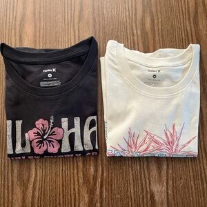 Hurley Womens Lot of 2 Graphic Tees size medium